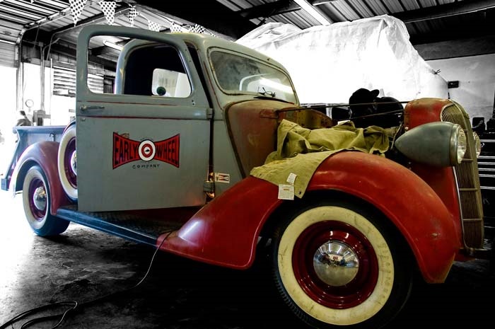 Plymouth Truck with Early Wheel Co Wheels
