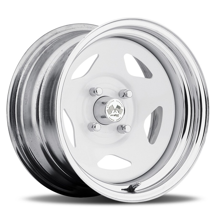 Star FWD -White Center/Chrome Hoop (Series 021WC)