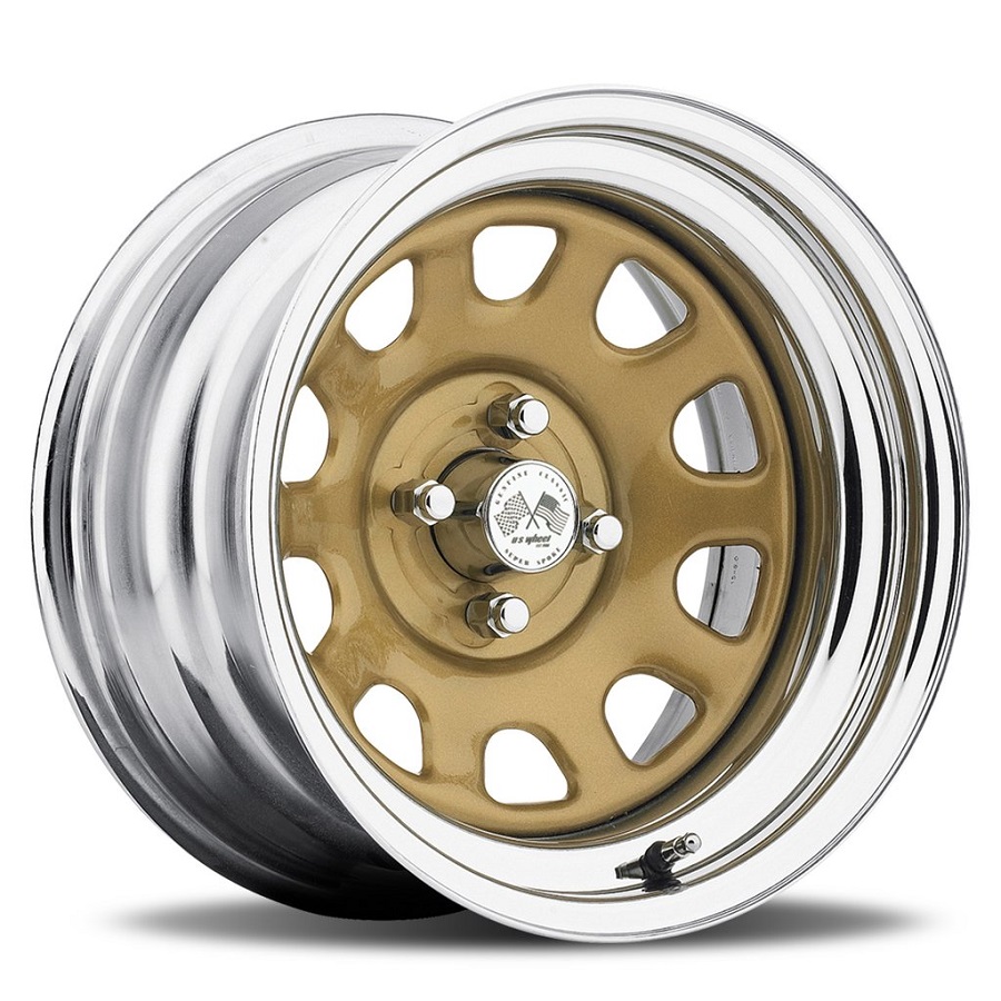 Daytona FWD - Gold Center/Chrome Hoop (Series 022GC)