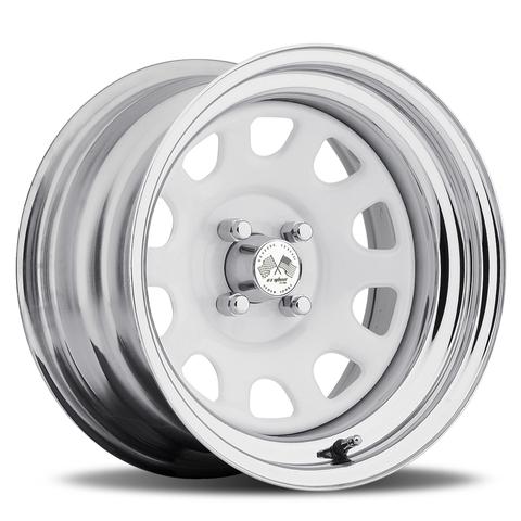 Daytona FWD - White Center/Chrome Hoop (Series 022WC)